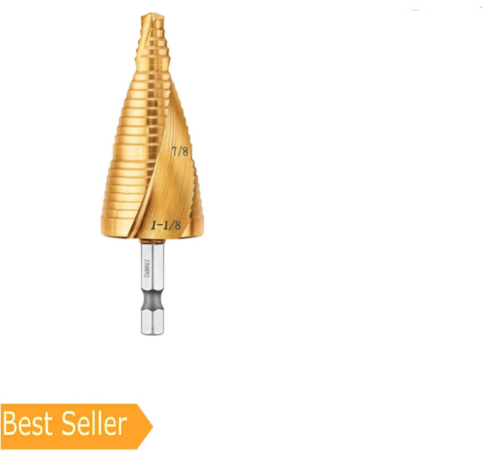 DEWALT Step Drill Bit Set, 7/8-Inch to 1-1/8-Inch (DWA1789IR)