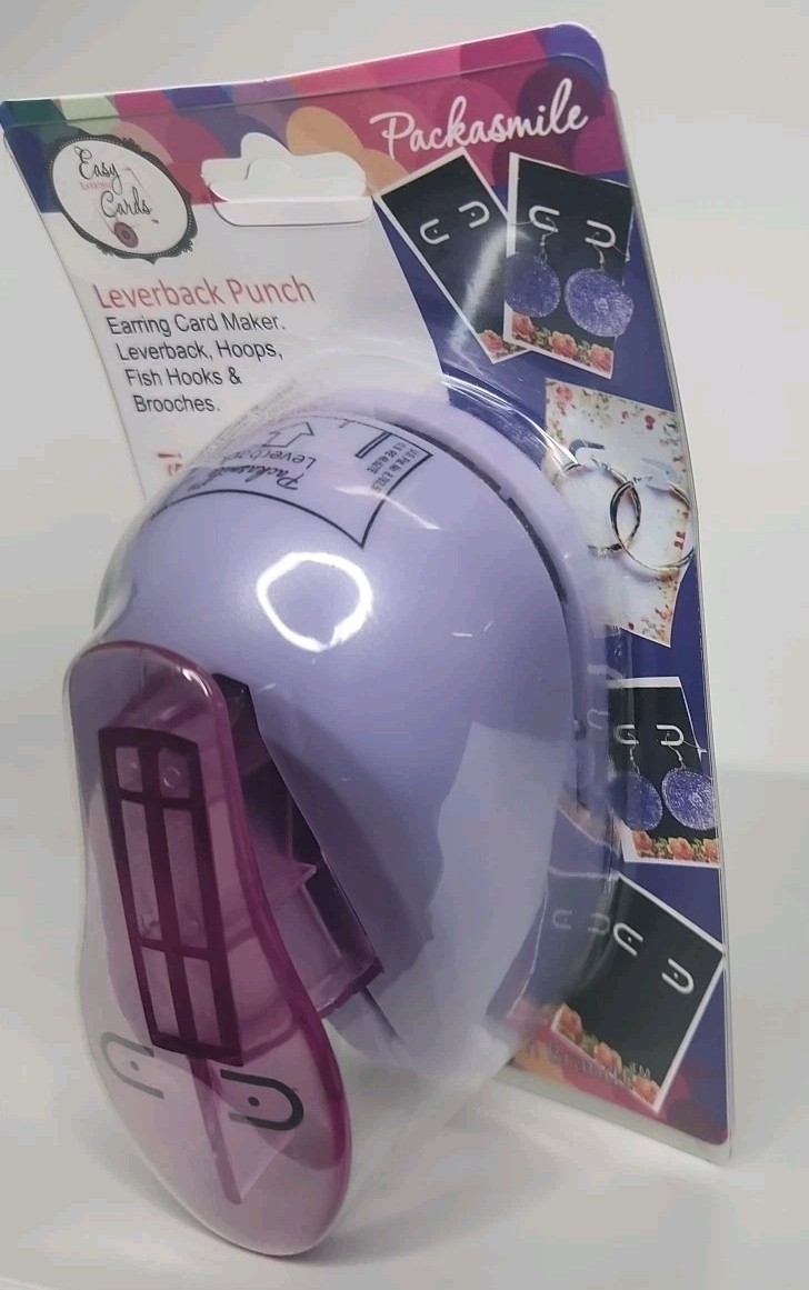 Earring Display Card Hole & Tab Punch For Kidney, Fishhooks, Leverback, Hoops +