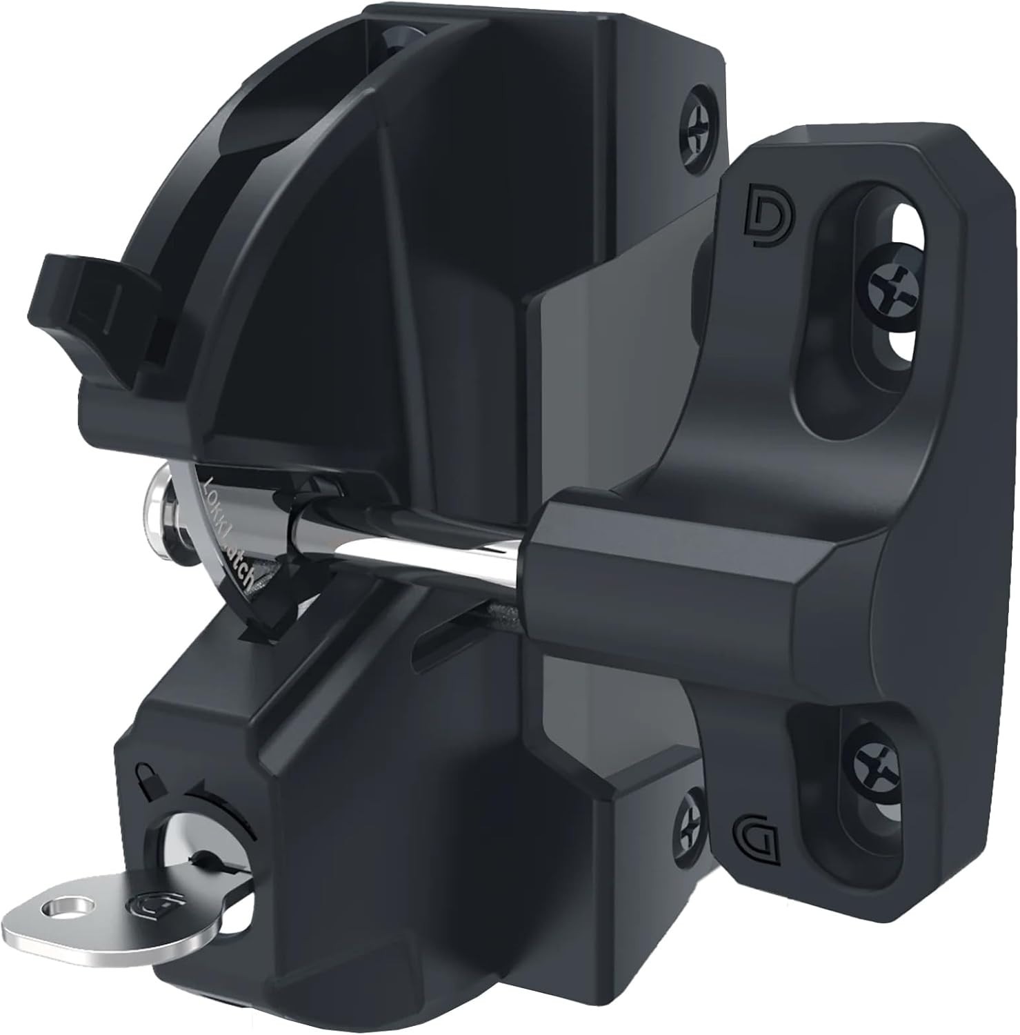 Weather Resistant Gate Latch for Outdoor Security - Key Lock
