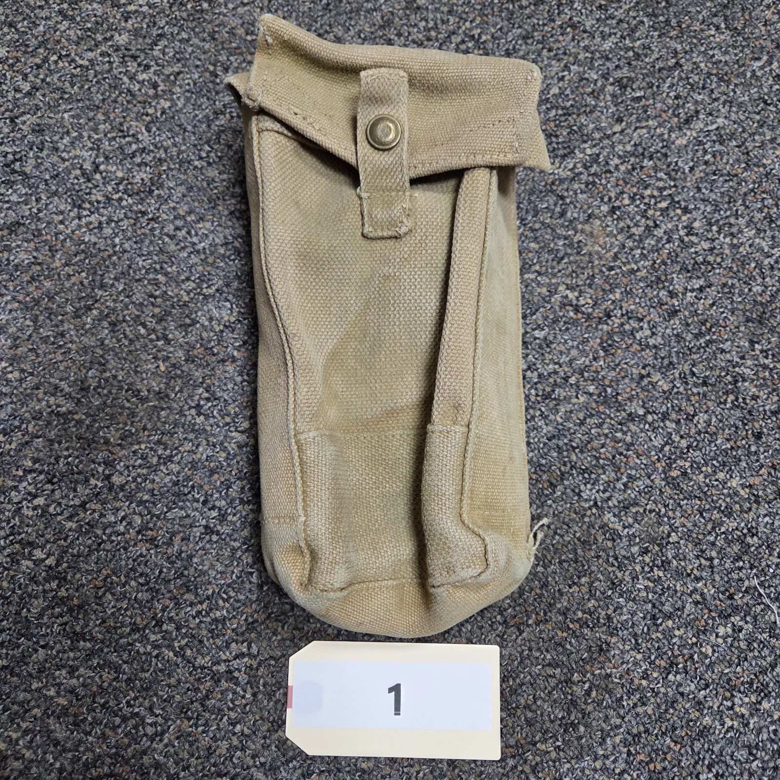 WW2 British P37 Ammunition Magazine Pouch Webbing Equipment Blanco Canvas...