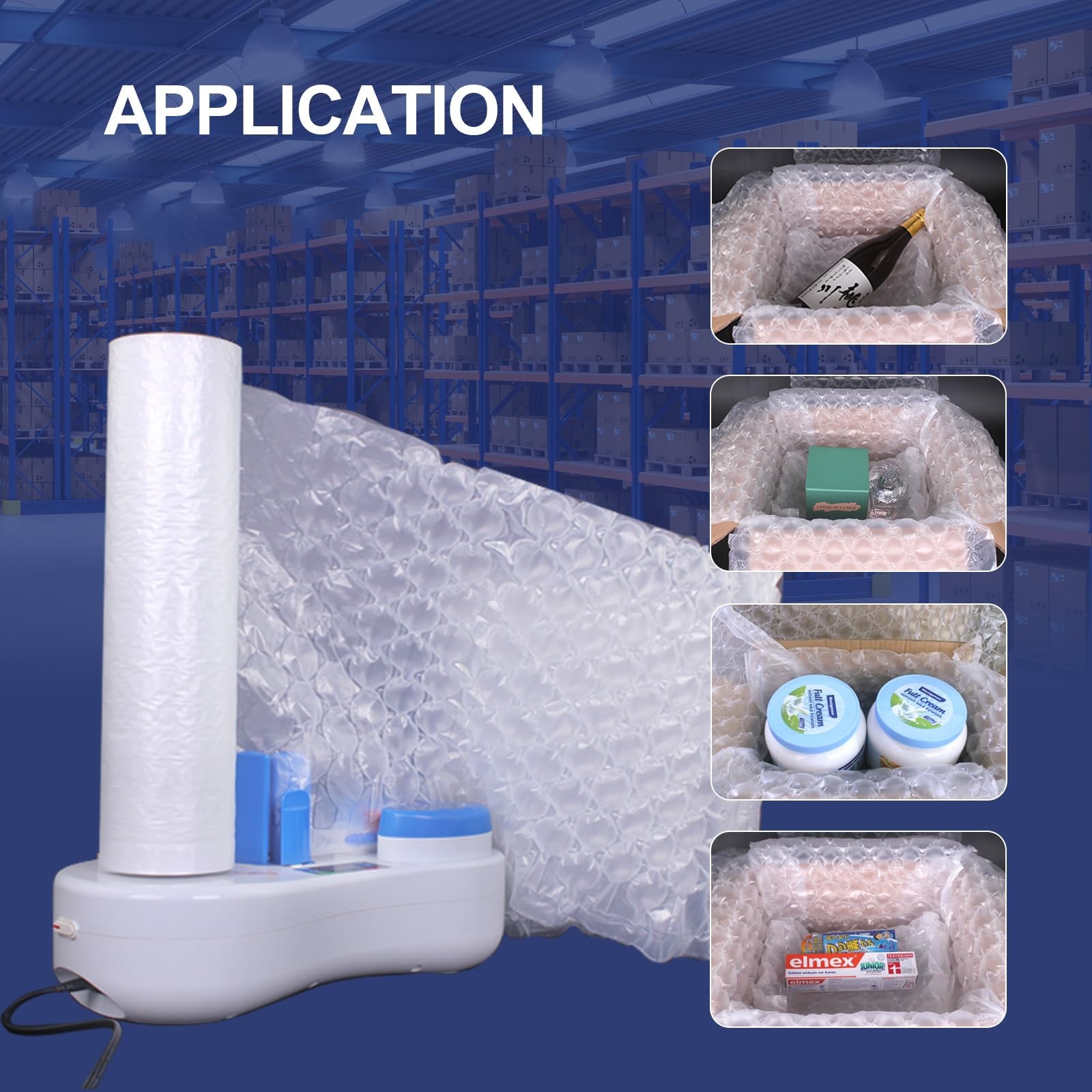 EONE E303B Air Cushion Film Bubble Wrap Pillow Air Cushion System Film Inflat...