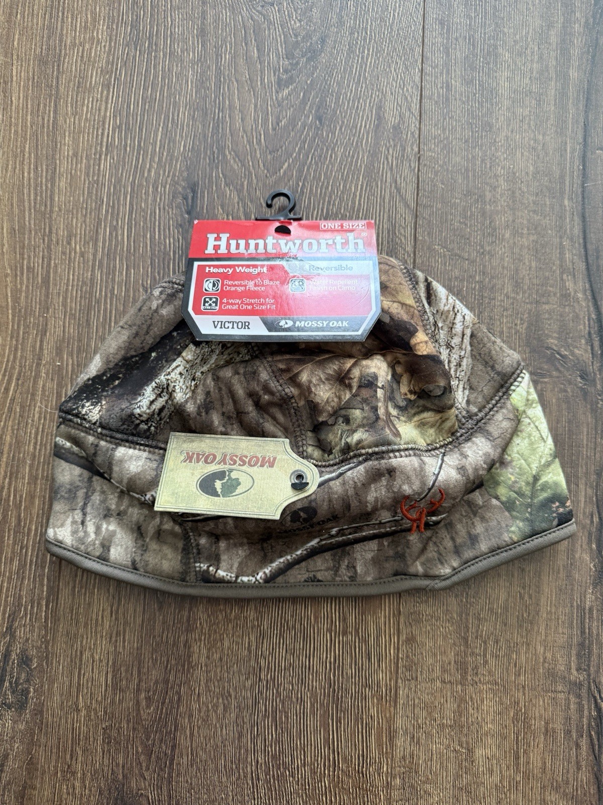 Huntworth Mossy Oak Country Roots Reversible Heavy Weight Beanie  - NWT