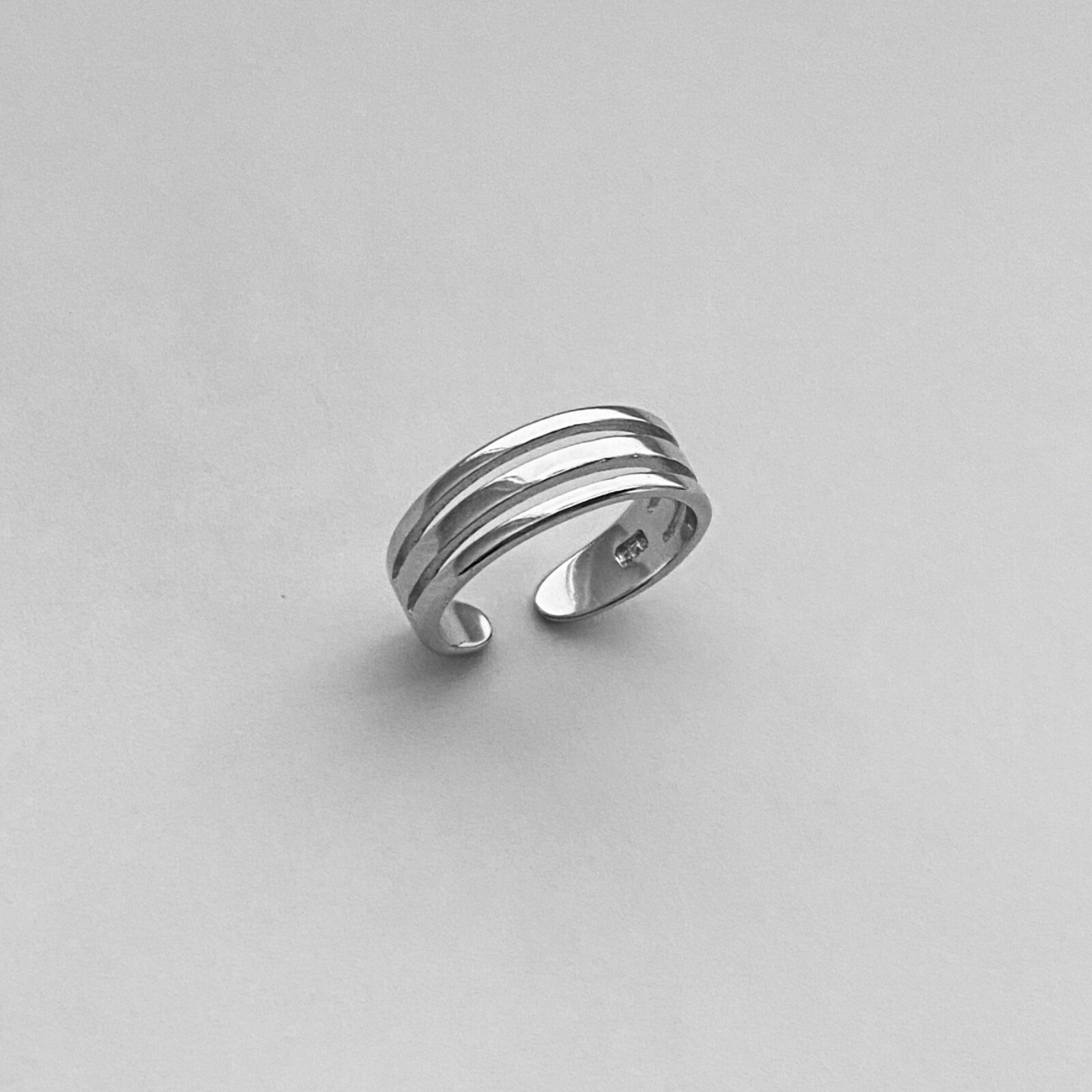 Sterling Silver Triple Band Toe Ring, Silver Ring, Silver Band, Boho Ring