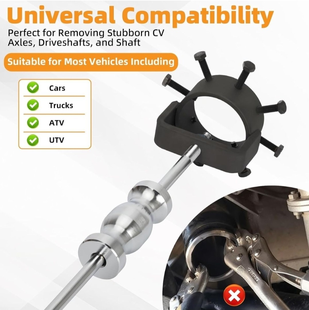 CV Axle Puller for UTV/ATV, 3.75 inch CV Axle Shaft Puller Tool Kit, Heavy