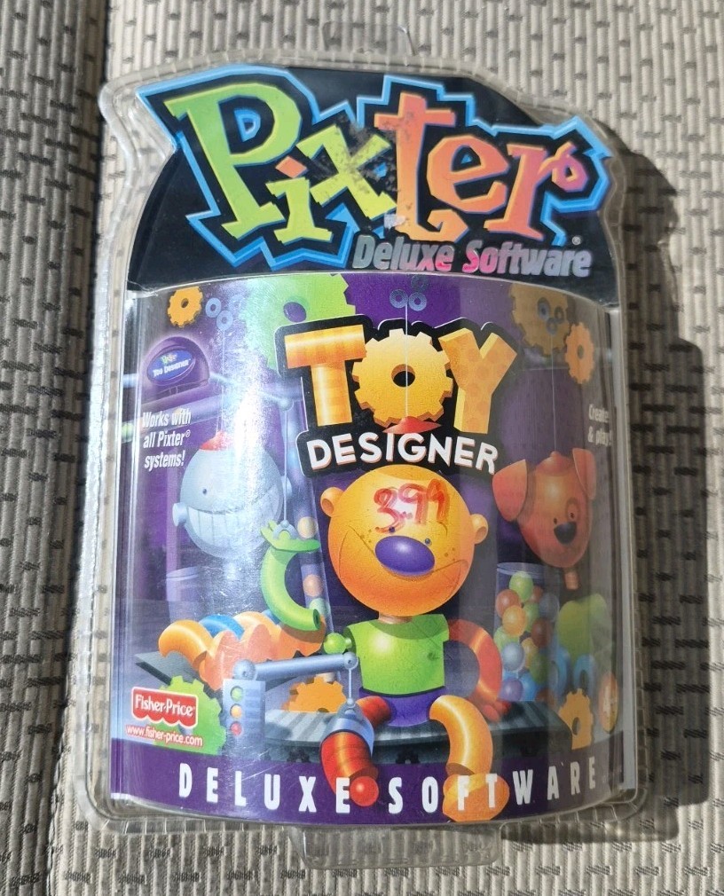 Fisher Price Pixter Toy Designer Deluxe Software Cartridge New  Factory Sealed