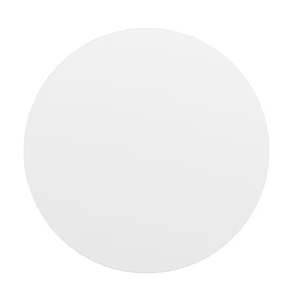 36 In. White/Gray round Table Top Only