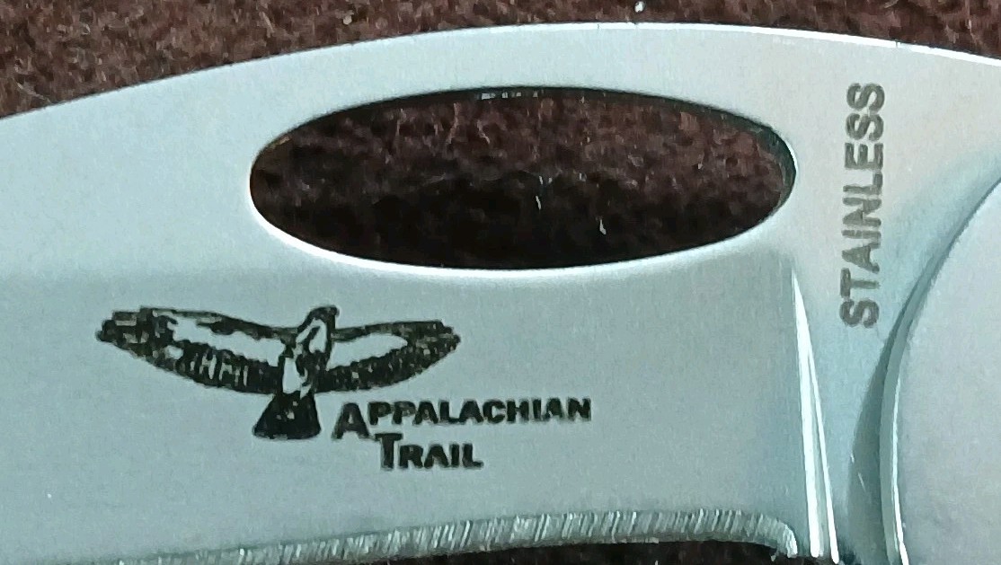 Vtg Small 2" Appalachian Trail Skeleton Single Blade Folding Knife