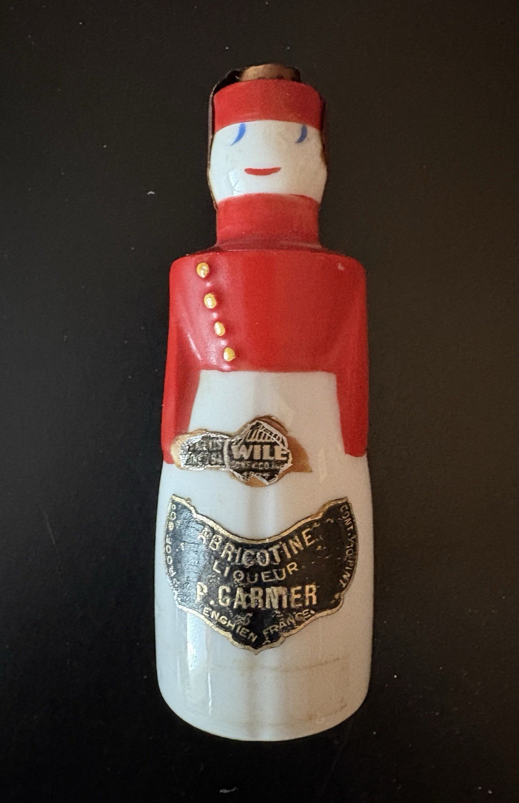 Garnier Paris Small Bellhop Liquor Bottle  4 3/4 In