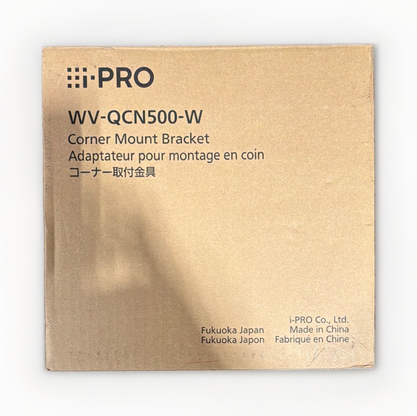 i-PRO WV-QCN500-W Corner Mount Bracket Brown Compatible w/ i-PRO Bracket