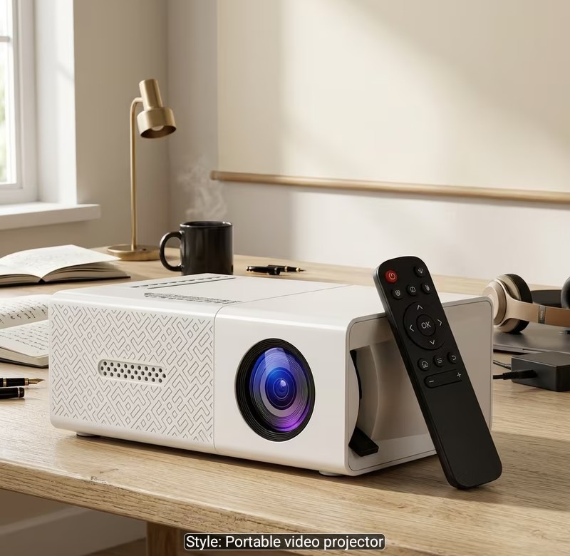 High-definition Mini Projector, "Wired Screen Mirroring For Mobile Phones".