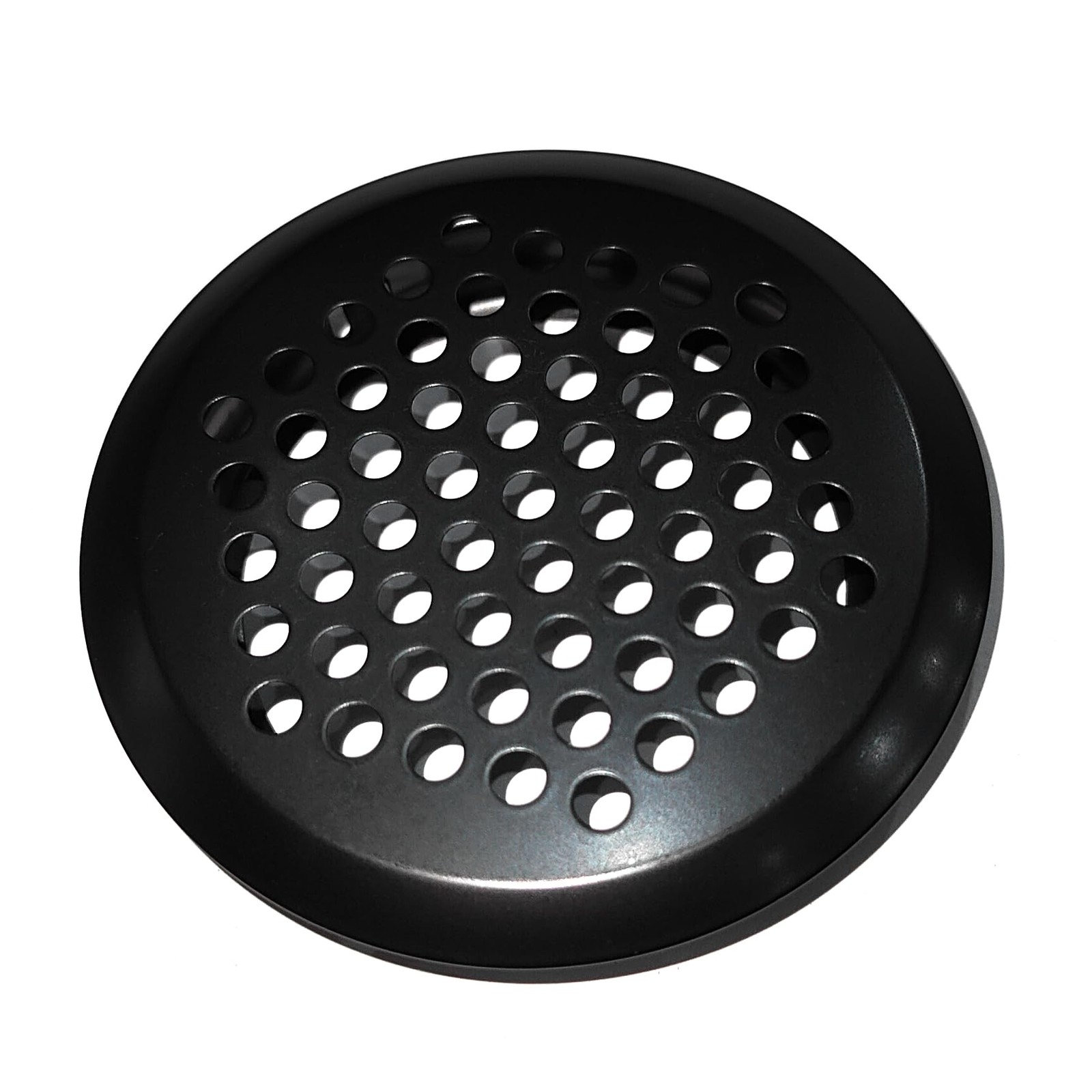 50 PCS 50mm Circular Air Soffit Vents Stainless Steel Round Louver Black