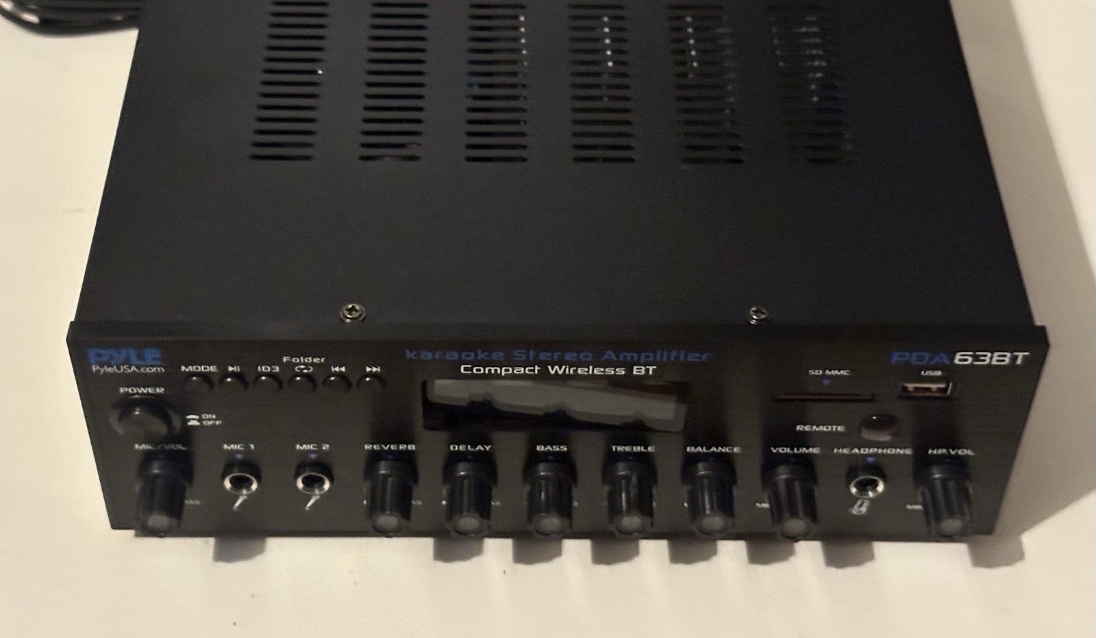 Pyle 200W Wireless BT Streaming Amplifier, Multi-Channel Home Audio Receiver