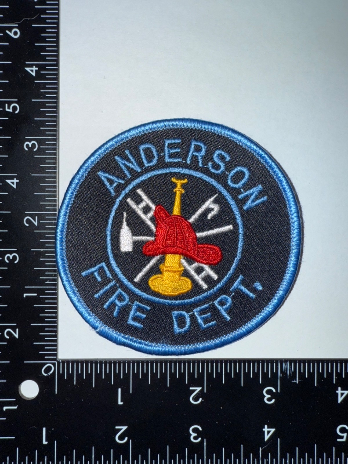 Anderson South Carolina SC Fire Department Shoulder Patch Obsolete Embroidered