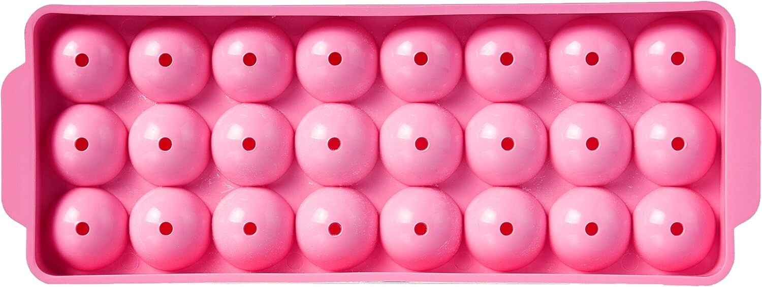 Gourmac Ice Ball Tray, Large, Pink (324PK)