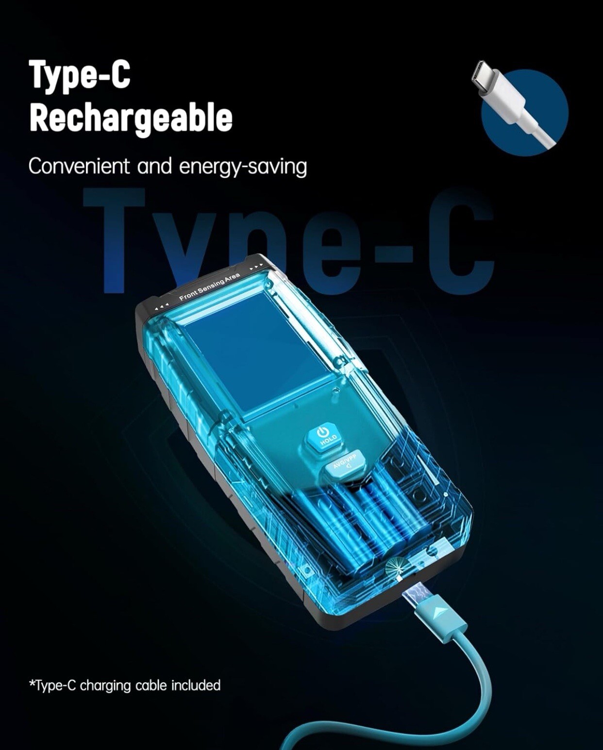 ERICKHILL EMF Meter, Rechargeable Digital Electromagnetic Field Radiation