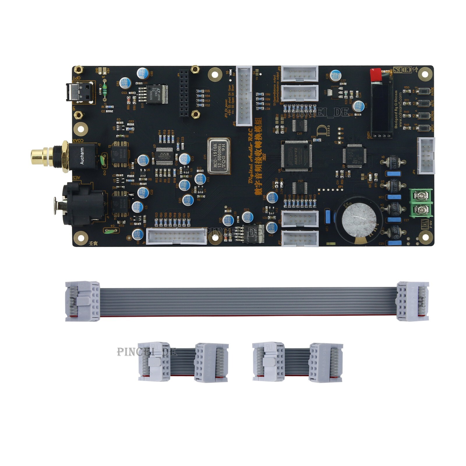 TDA1541 DAC Board Audio Decoder Board Supporting 384K Sampling Rate for DIY Use