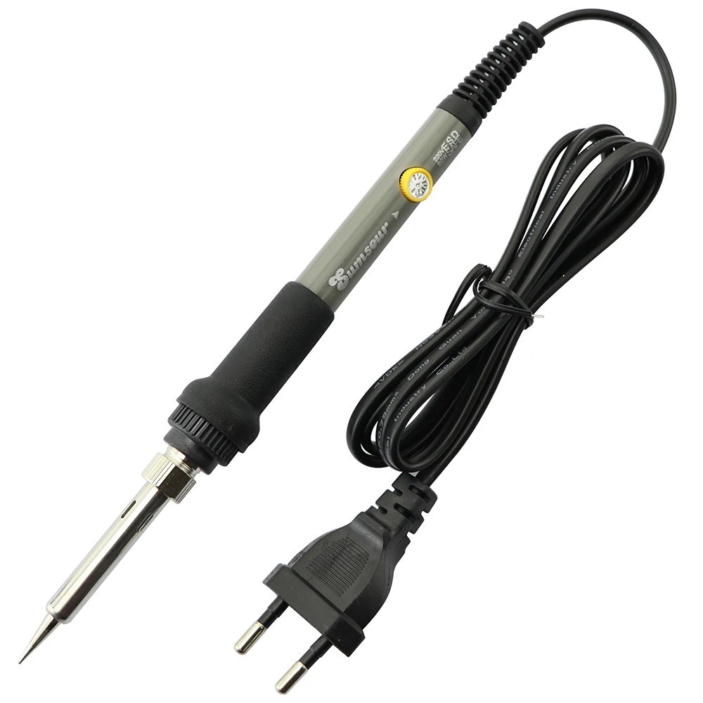 60W Adjustable Temperature Soldering Iron Pen 200–450°C EU/US Plug Repair Tool
