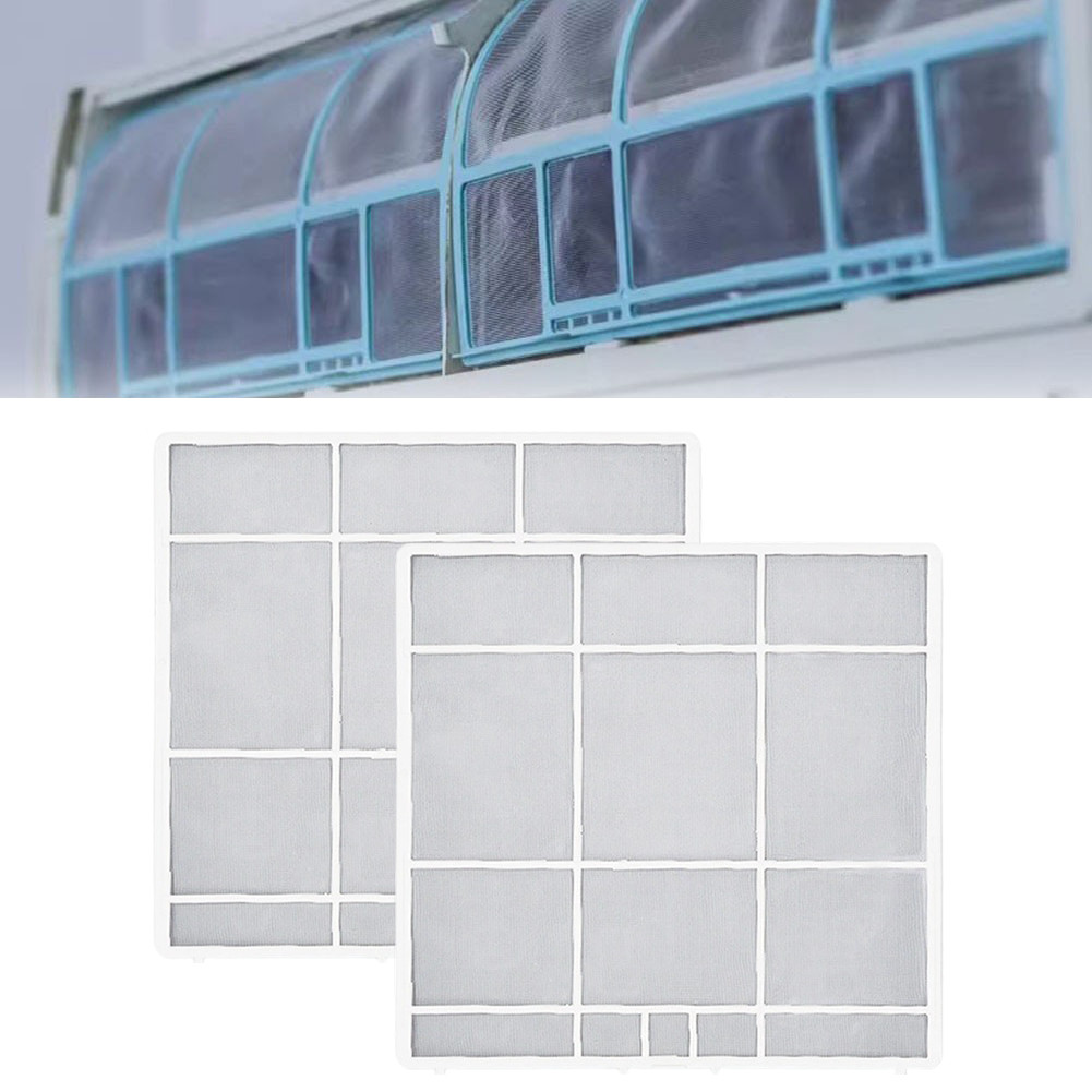 2pcs Air Conditioner Dust Filter Screen for PVC Mesh Indoor Unit Compatibility