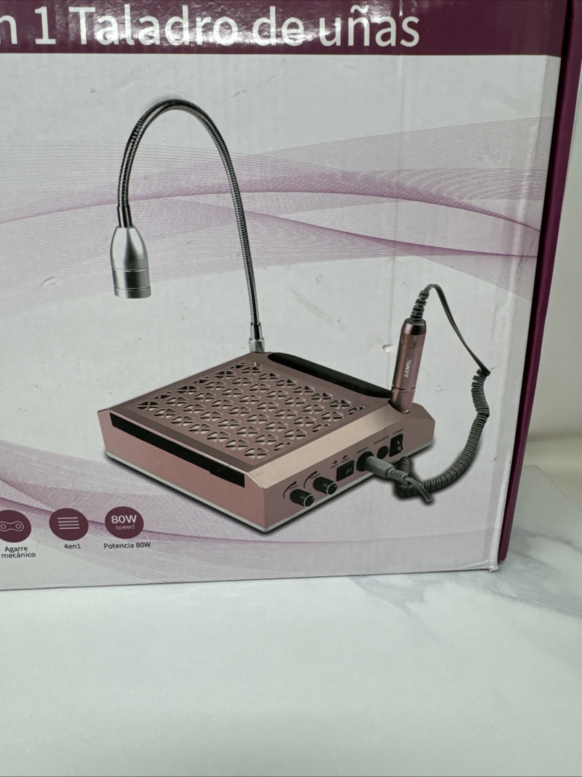 JUEMEL Professional 4-in-1 Nail Drill Pink Model M7031 Multi-function New In Box