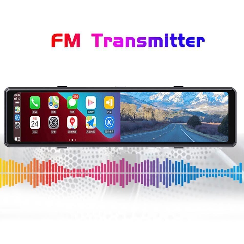 Full Touch 12" IPS 4G wifi Car DVR Camera Android Auto cam smart rearview mirror