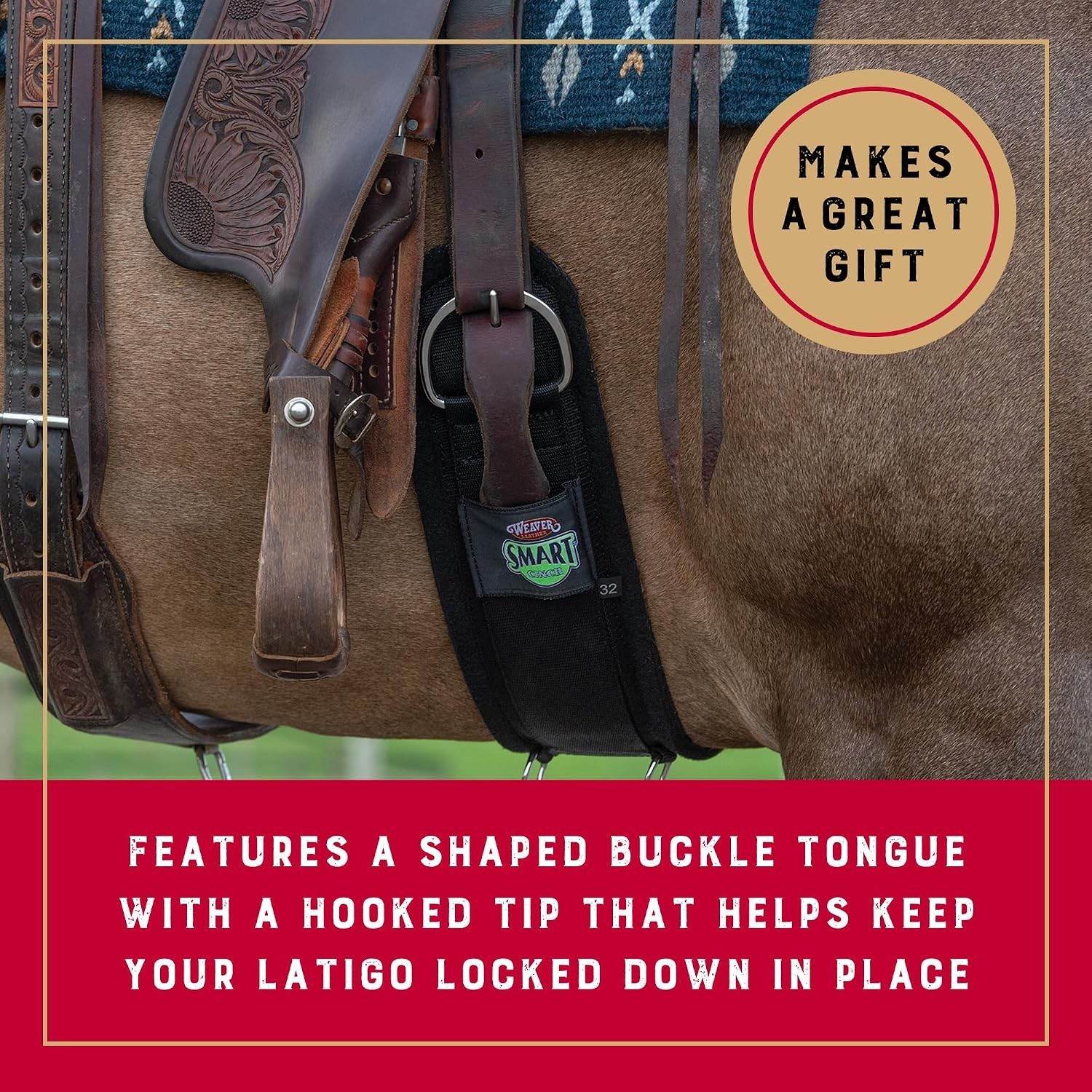 Professional Grade 30" Horse Cinch with Buckle