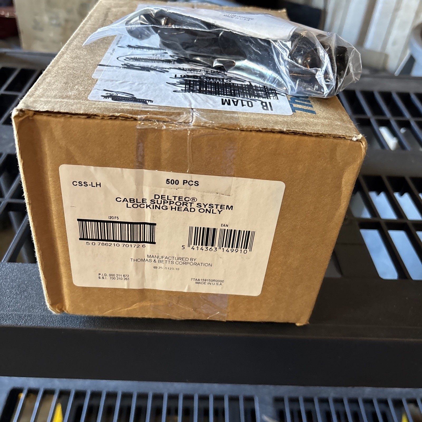 (500 Pack) DELTEC CABLE SUPPORT SYSTEM LOCKING HEAD ONLY- CSC-LH