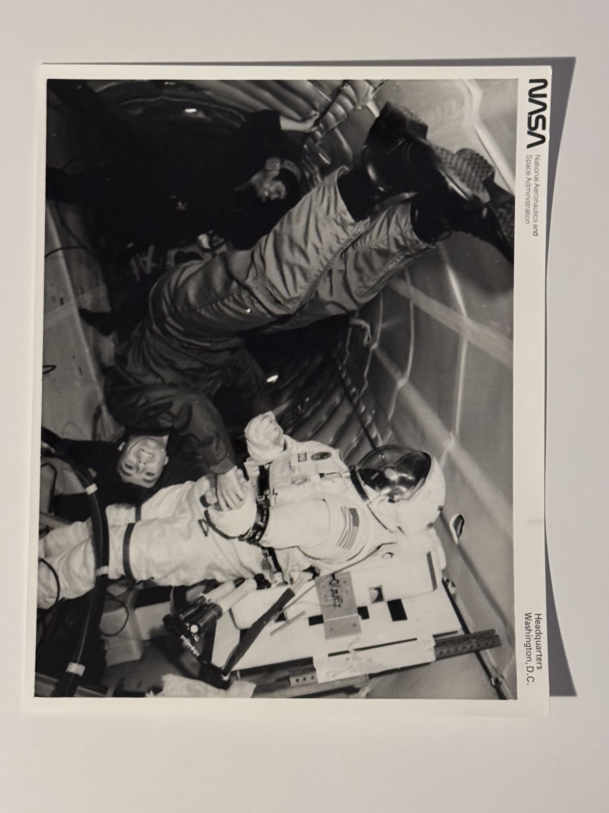NASA STS-41G Robert Crippen Training As Backup Payload Specialist Press Photo