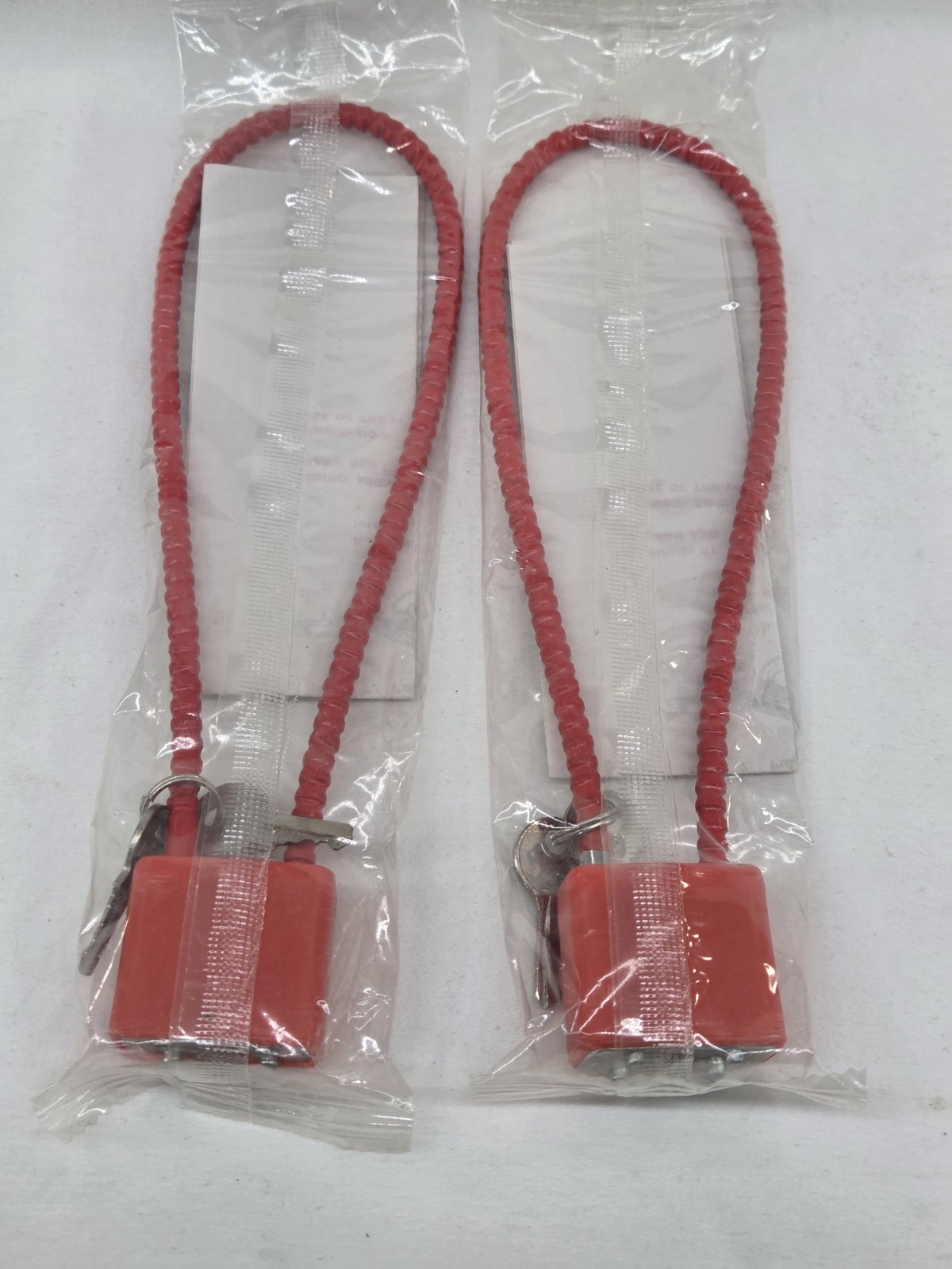 New Firearm Gun Safety Cable Lock 15" 2 Locks 2 Keys Each