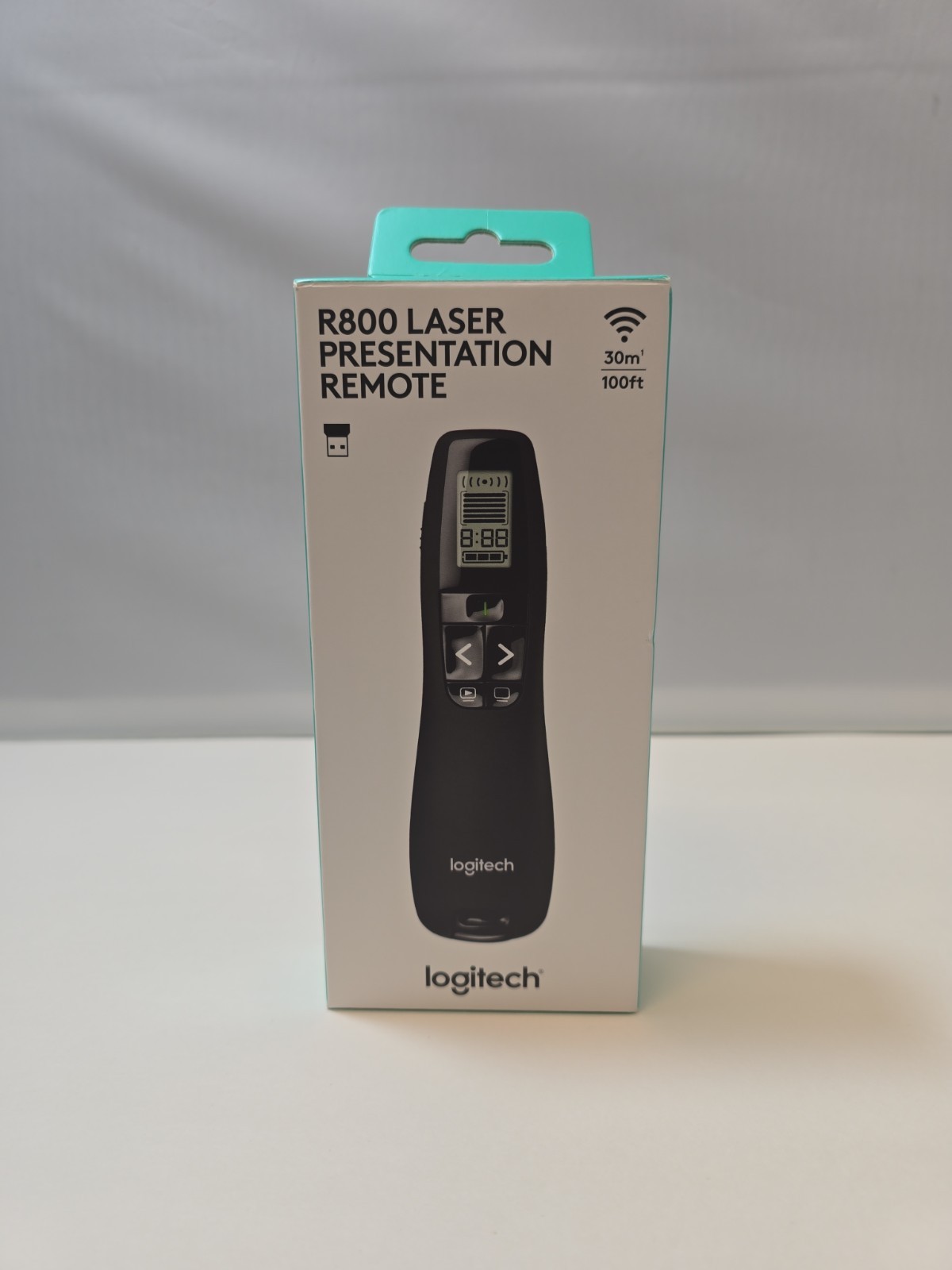 Logitech R800 Professional Presentation Remote (910-001350) Green Laser 100ft