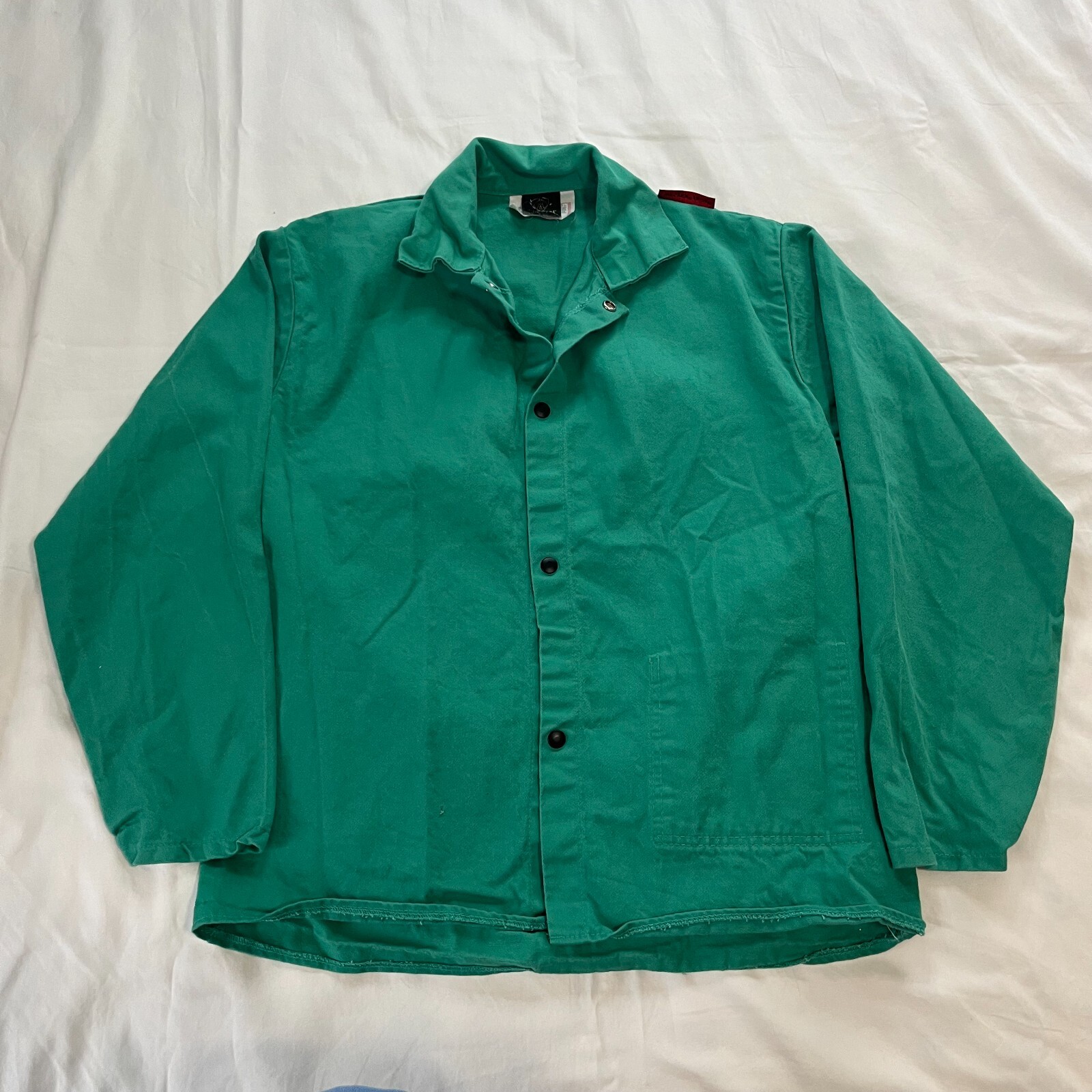 Tillman 36" Green 9oz Westex Flame Resistant Welding Jacket w/ Snap Front 623036