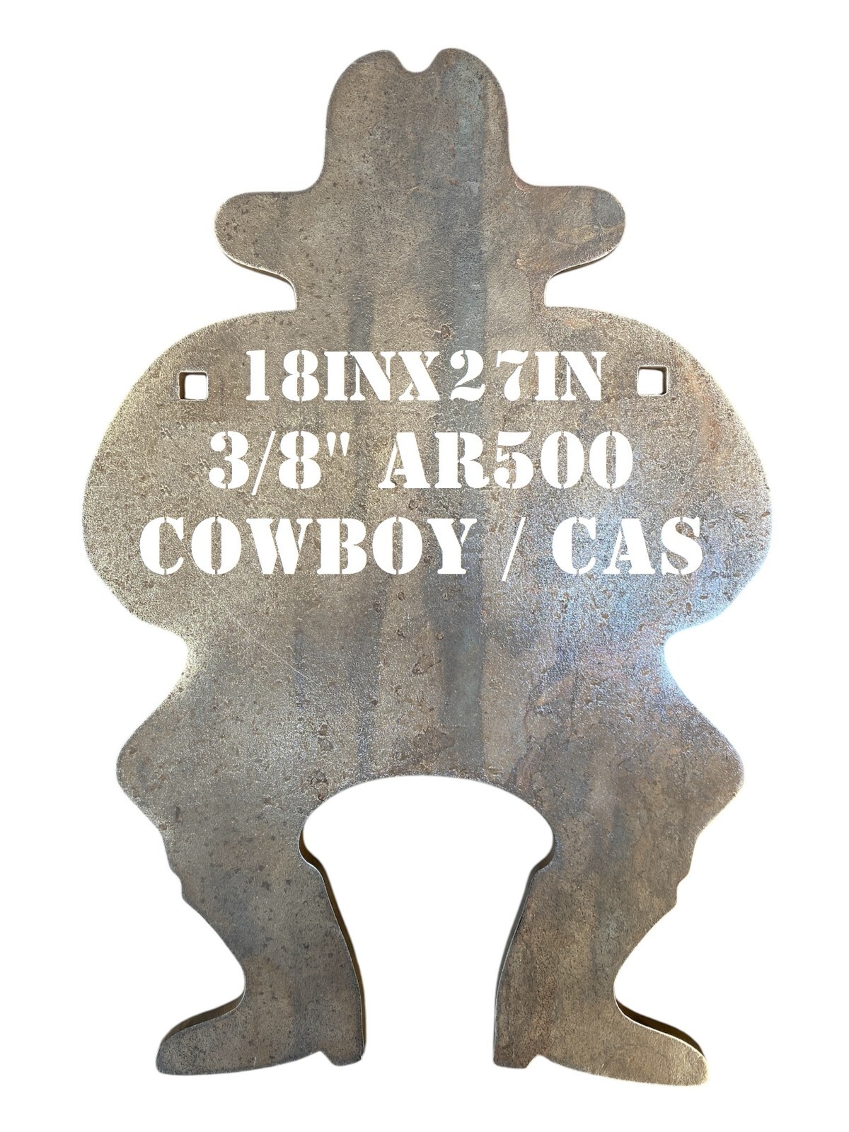 18" x 27" x 3/8" AR500 Cowboy Action Silhouette CAS Steel Shooting Metal Target
