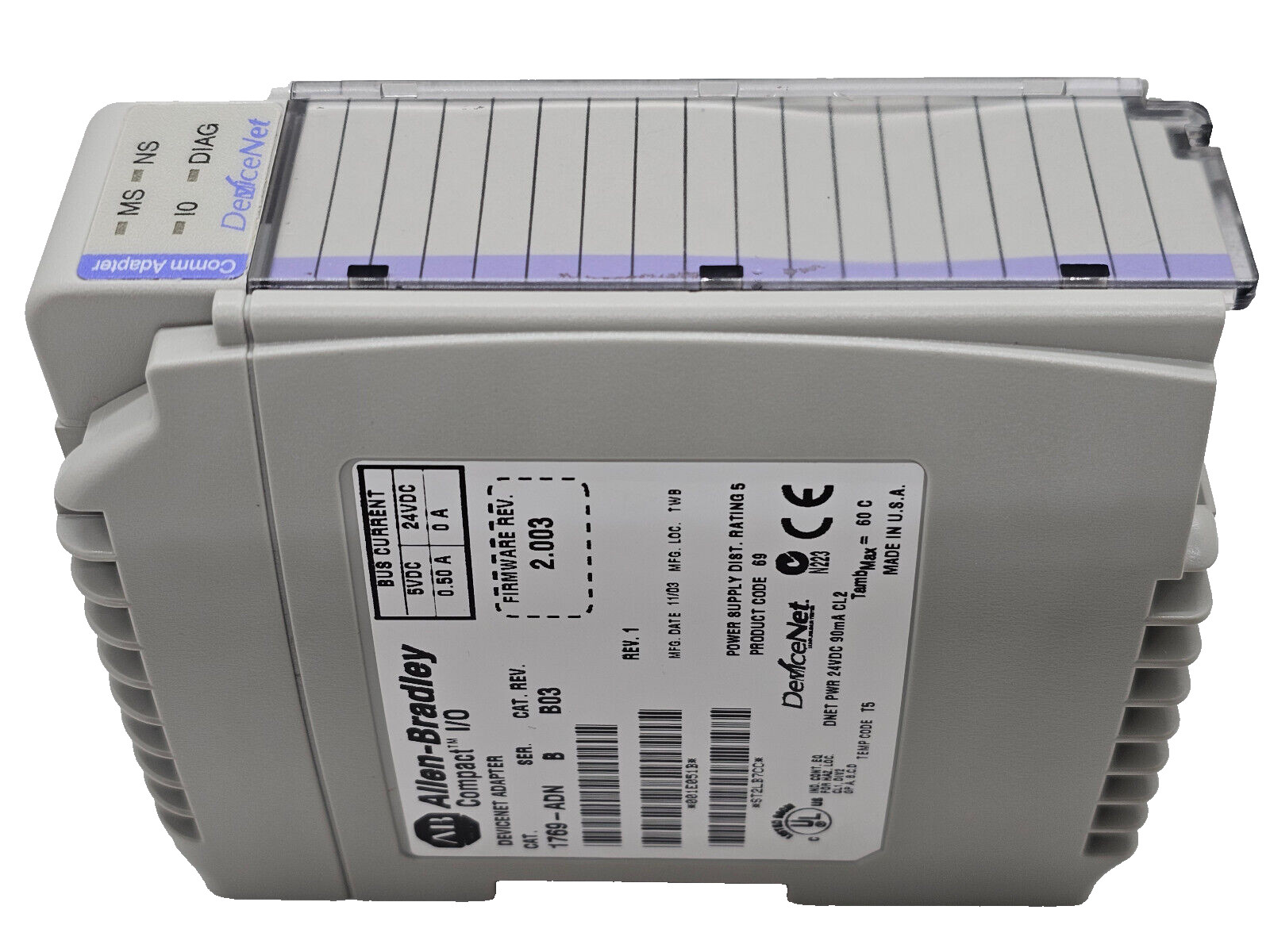 Allen Bradley 1769-ADN /B CompactLogix DeviceNet Adapter 1769ADN