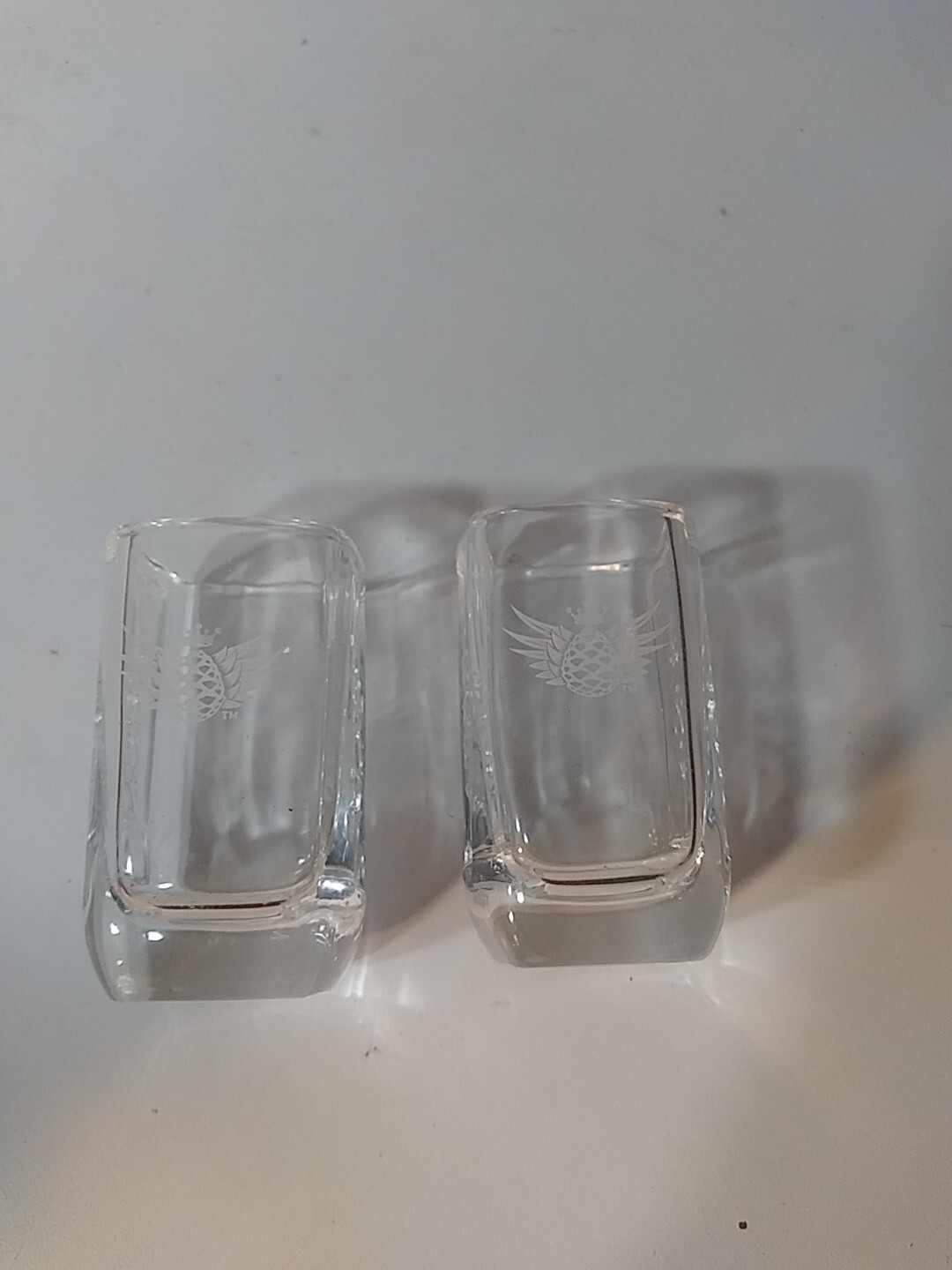 Avion Tequila Rectangle 2.5” Shot Glass 2x..Ships fast