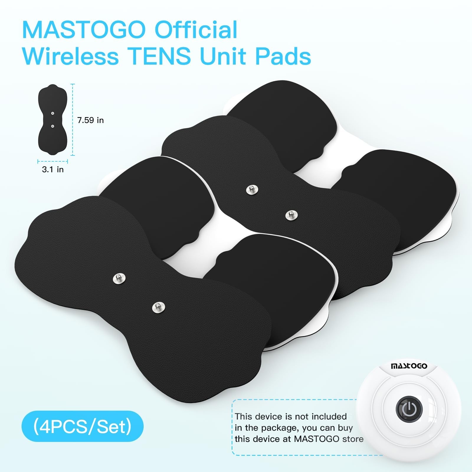 Tens Unit Wireless Electrode Pads, Replacement Electrode Pads with ... Fast Ship