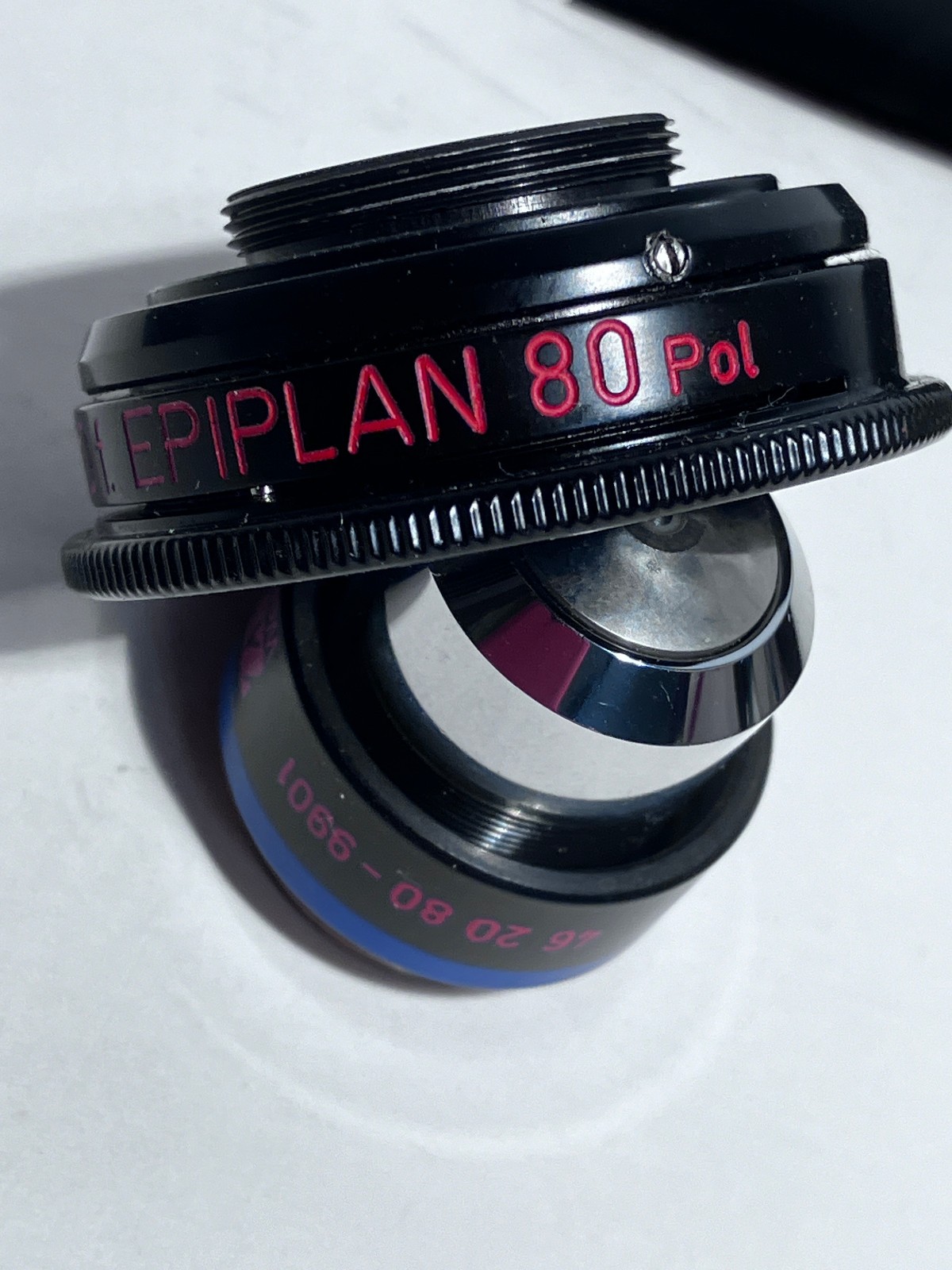 Zeiss INKO Epiplan 80X Reflected Light Microscope Objective 462080-9901 462005-