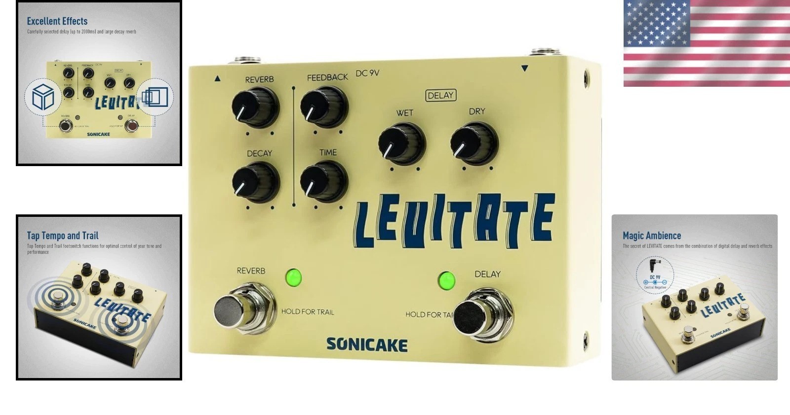 Guitar Effects Pedal - Delay Reverb