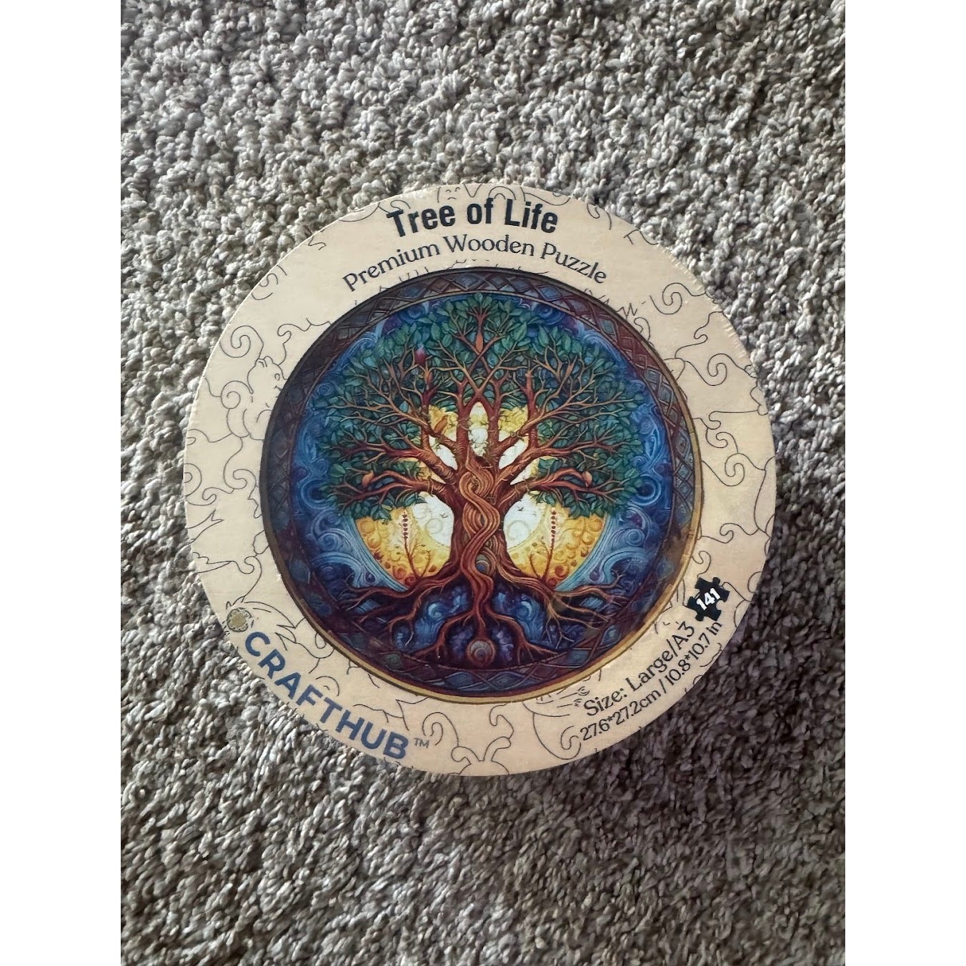 NEW Crafthub Tree of Life Premium Wooden Jigsaw Puzzle Beautiful and Mystical!