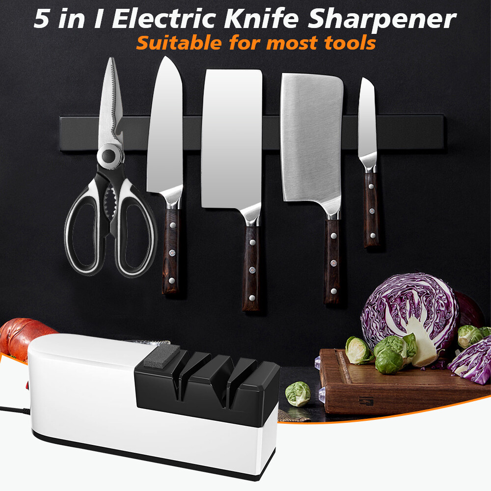 Afilador De Cuchillos Electrico Profesional De 3 Etapas Para Cuchillos De Cocina