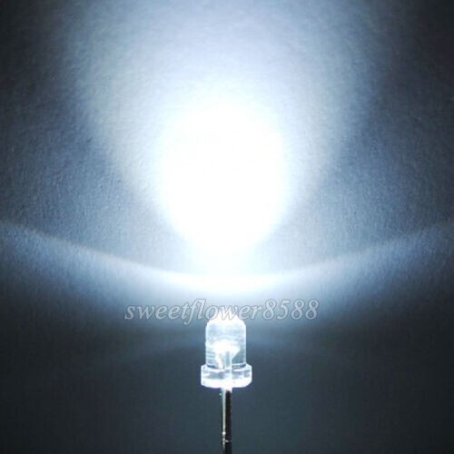1000pcs 3mm 12000mcd Super Bright Light Bulb White Led Lamp LED Diode Emitter