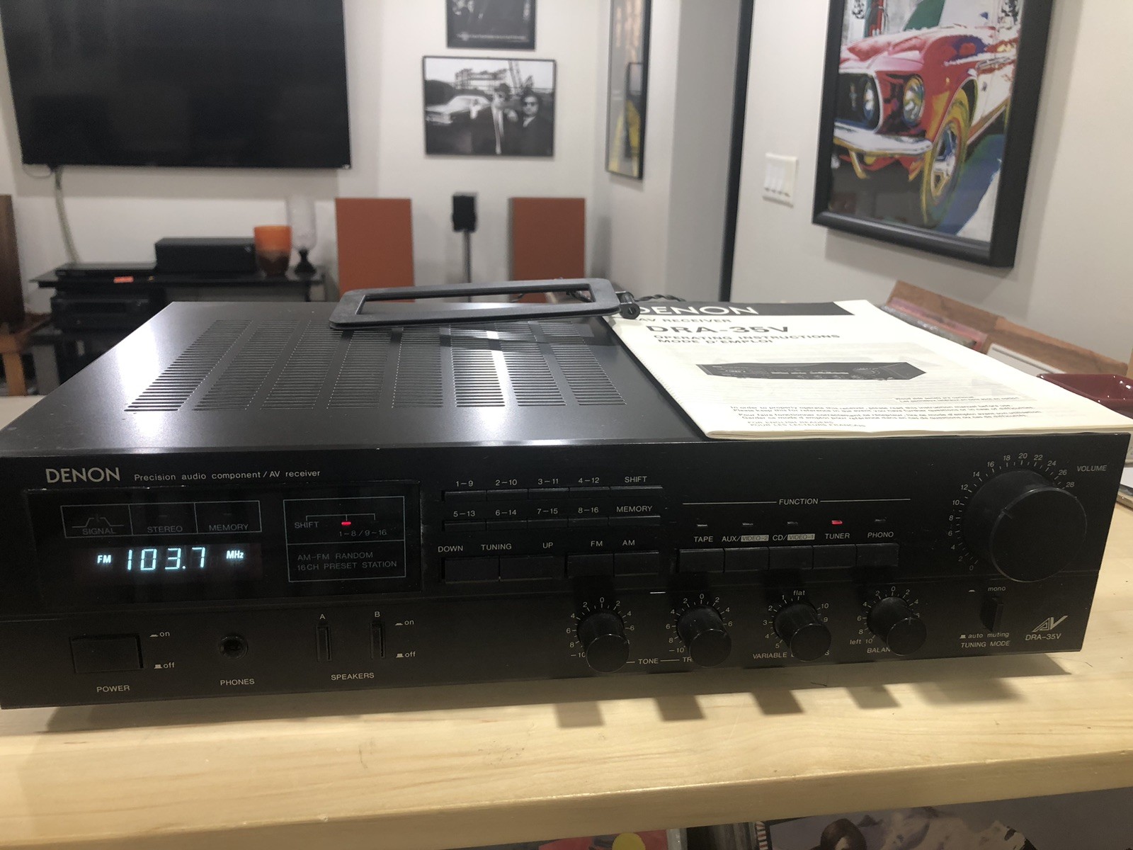 Denon Precision Audio Component / AV Receiver DRA-35V  TESTED  Fully Operational