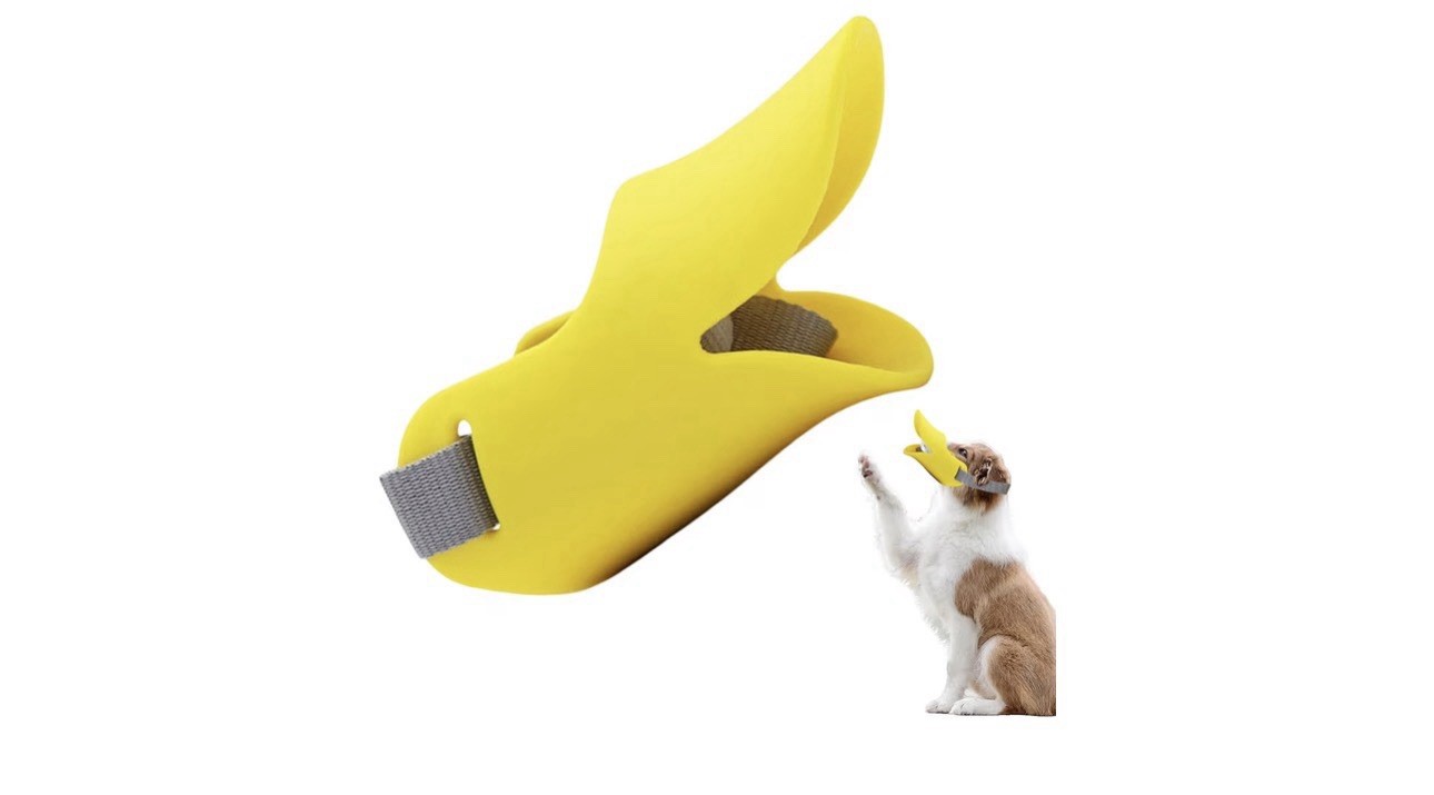 Anti Biting Dog Muzzle – Soft Duck Mouth Shape for Medium Dogs