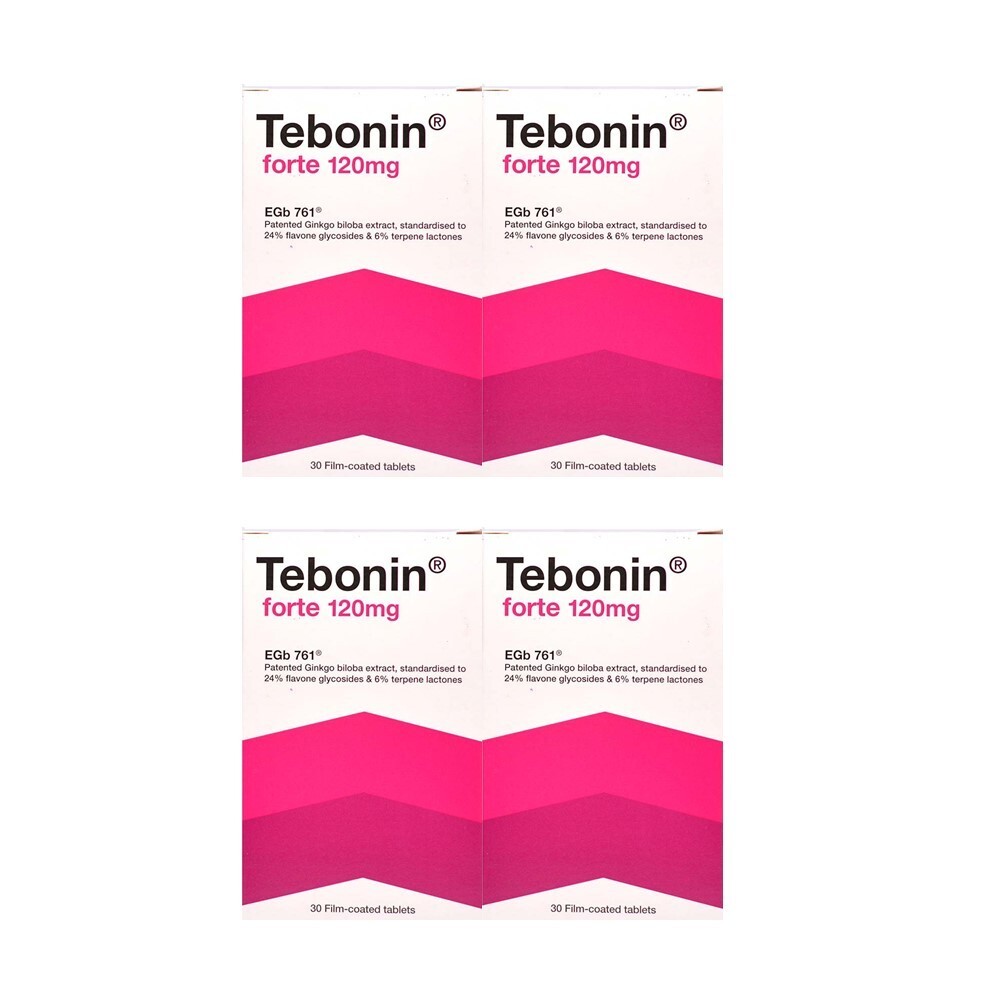 1-4 Box Tebonin Forte 120mg 30'S Ginkgo Extract Free Shipping