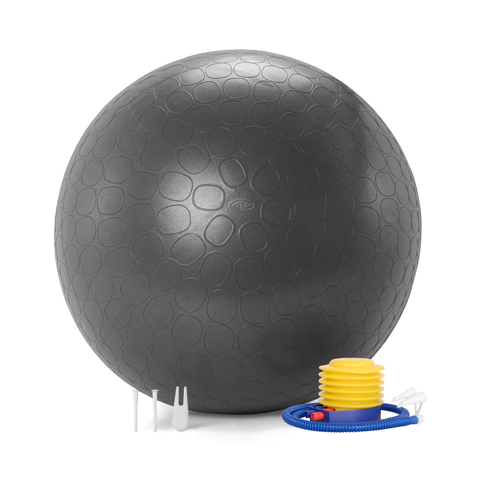 Athletic Works 75cm Exercise Yoga Ball, Anti Burst Free Air Pump for Fitness
