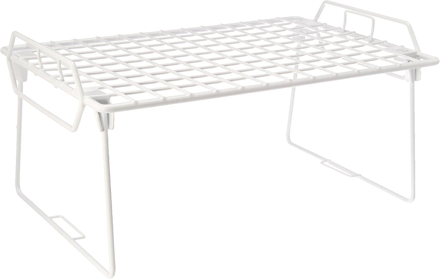 Stackable Wire Shelf Organizer Metal Cabinet Organizer Space Saving Storage