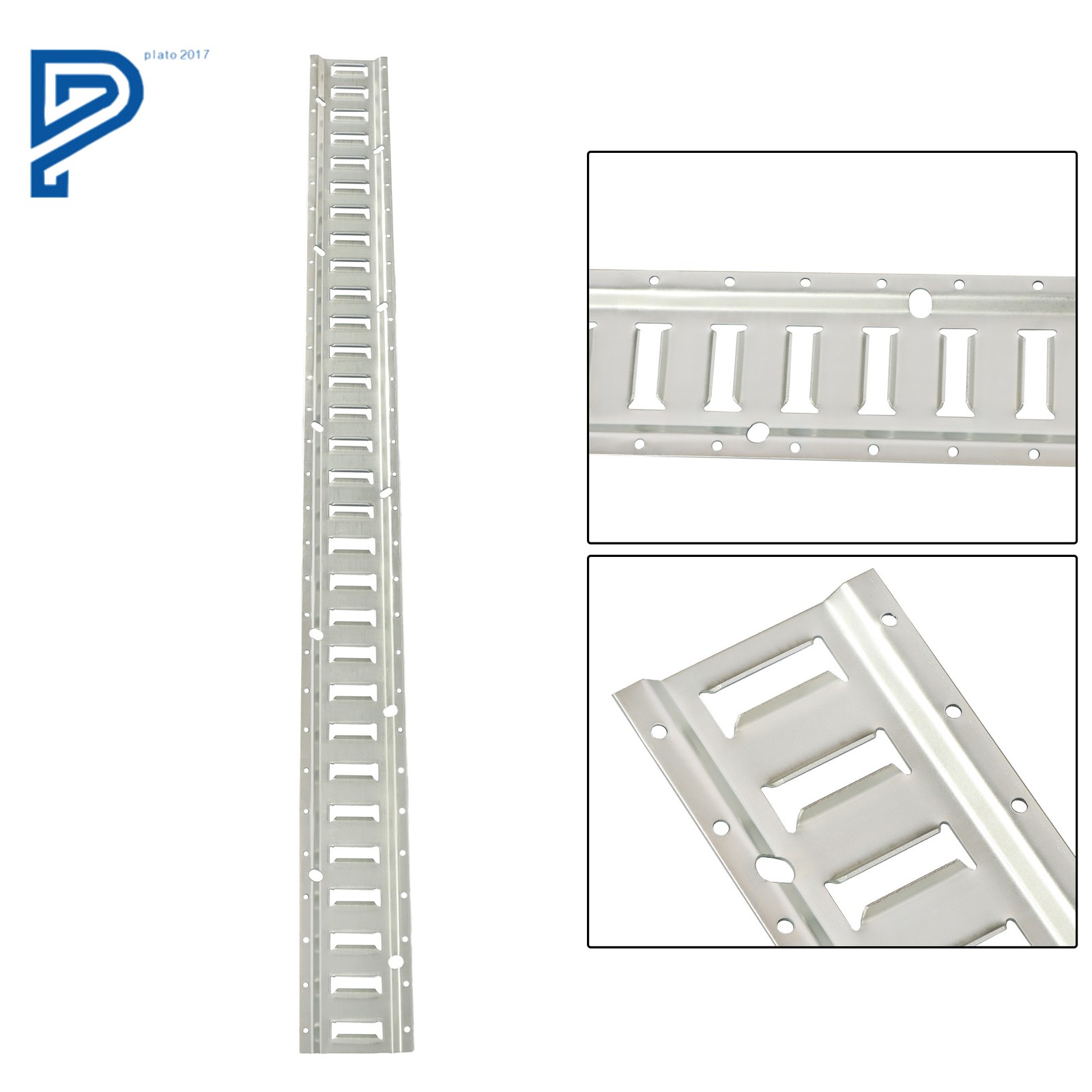 28PCS 4× 5' E-Track Rails with 8× Caps 8× Straps 8× O-Rings Tie Down Kit