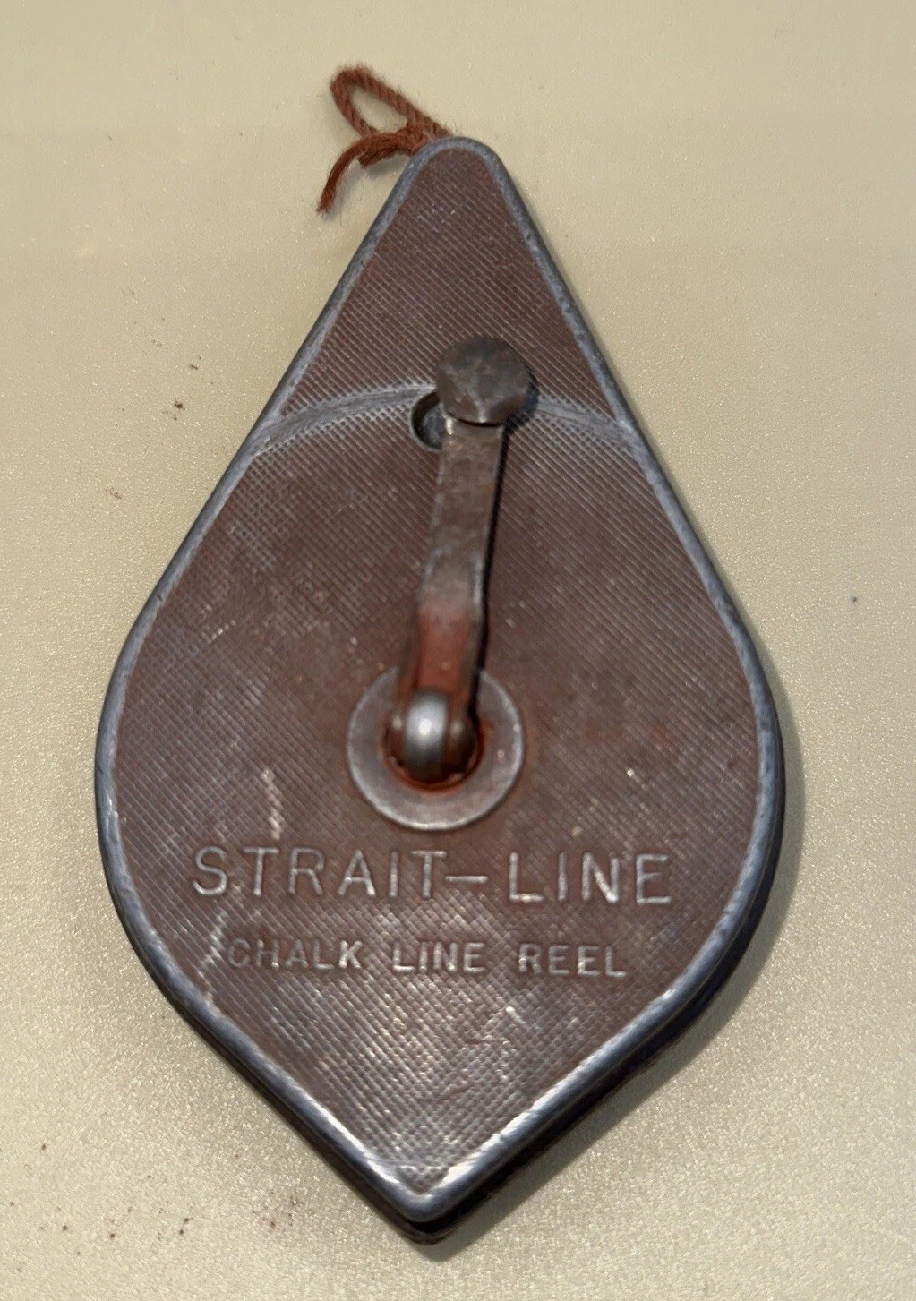 Vintage Irwin Straight-Line Chalk Line Reel Plumb Bob Made in USA Metal