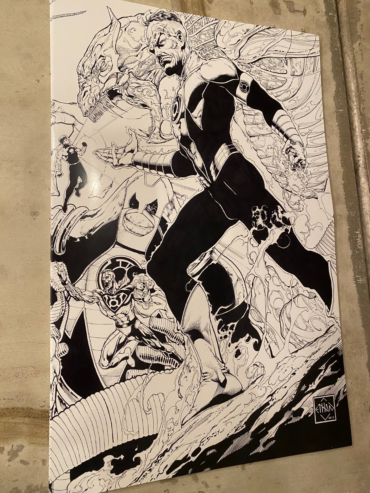SINESTRO CORPS Print VAN SCIVER Signed numbered ltd 25 LANTERNS