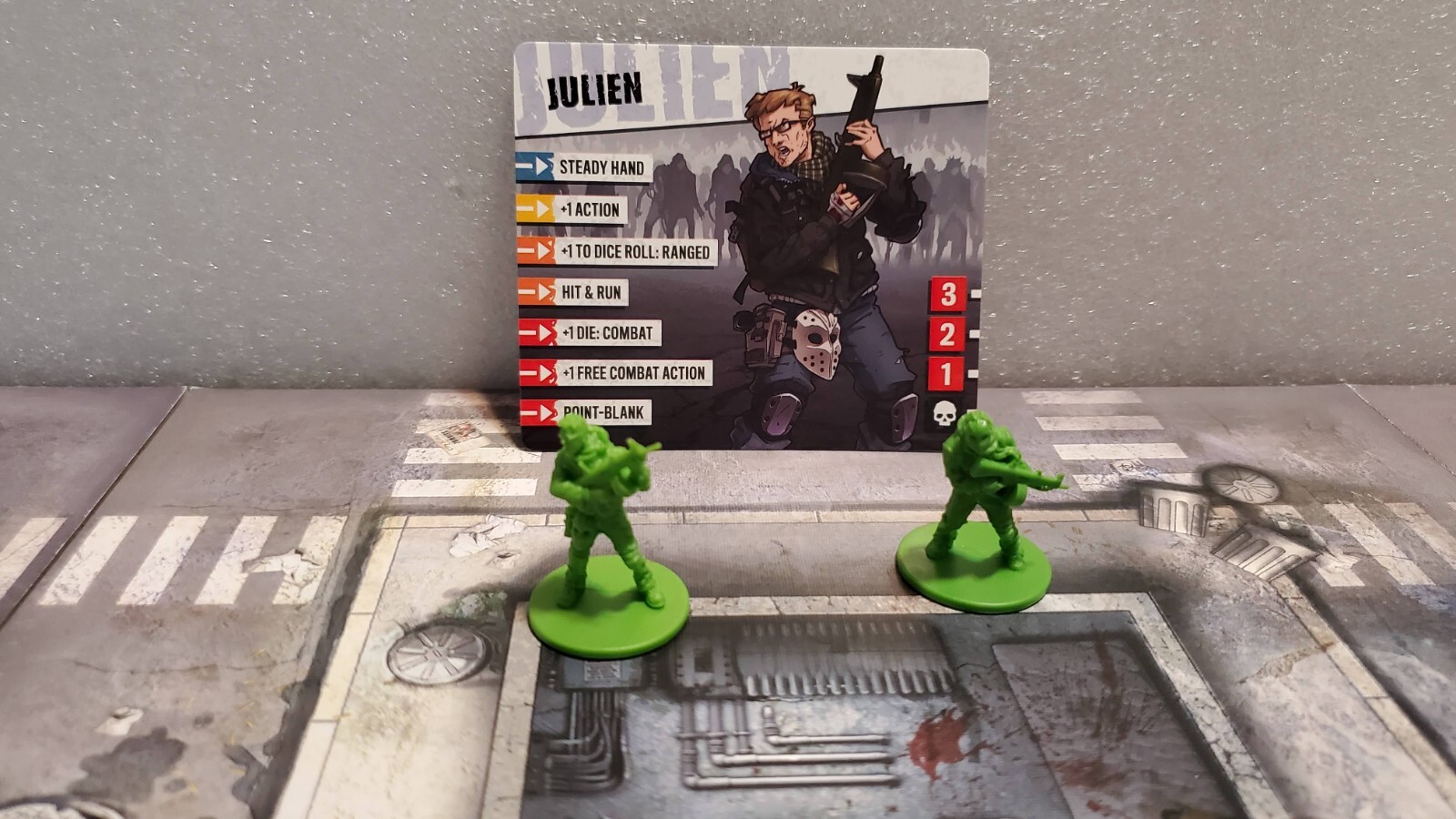 Zombicide Angry Neighbors Julien with 2nd Edition Card Only