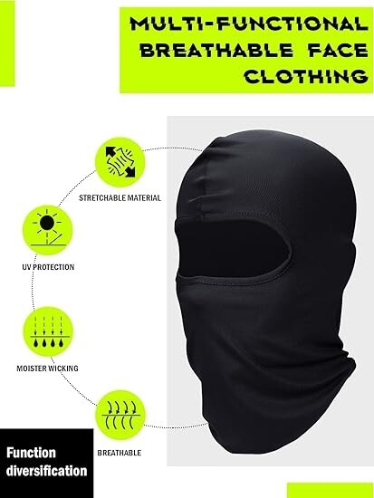 6 Pack Pasamontañas Calavera Pasamontanas Militar Mascara Para El Frio De Moto