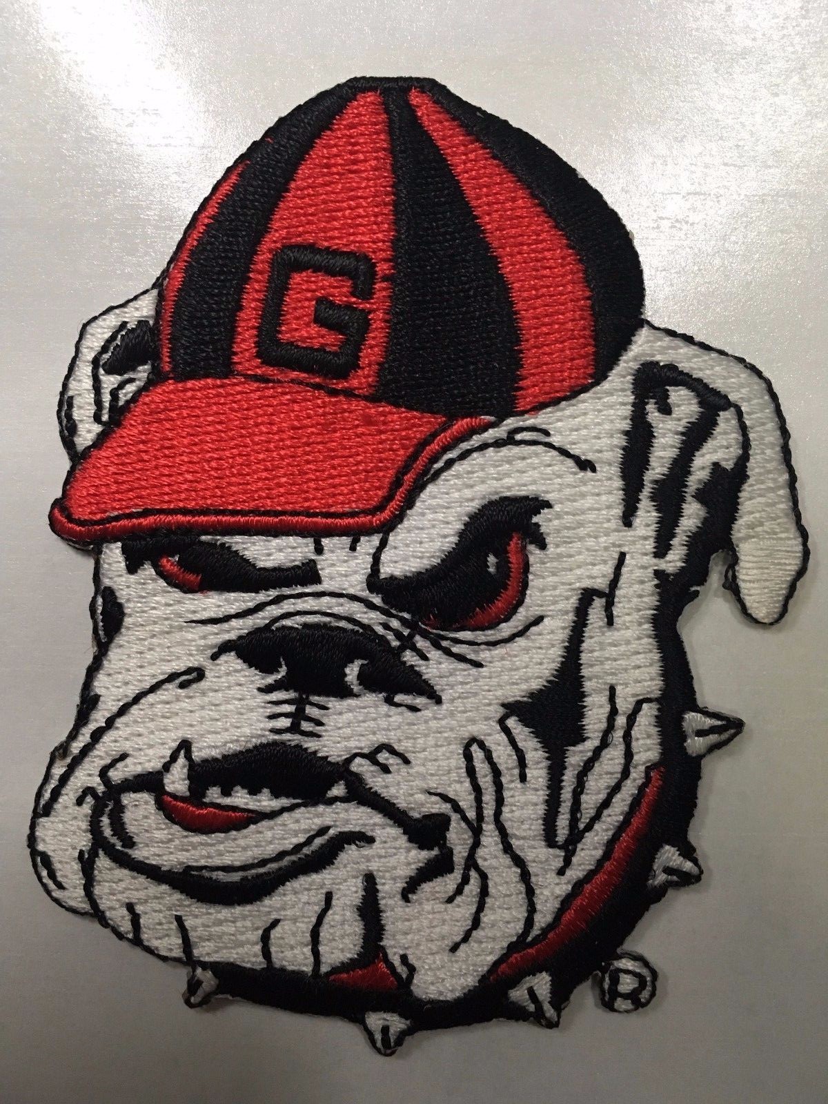 GA Bulldog patch georgia patch bulldog  3.25" tall iron on or sew on Univ. of GA
